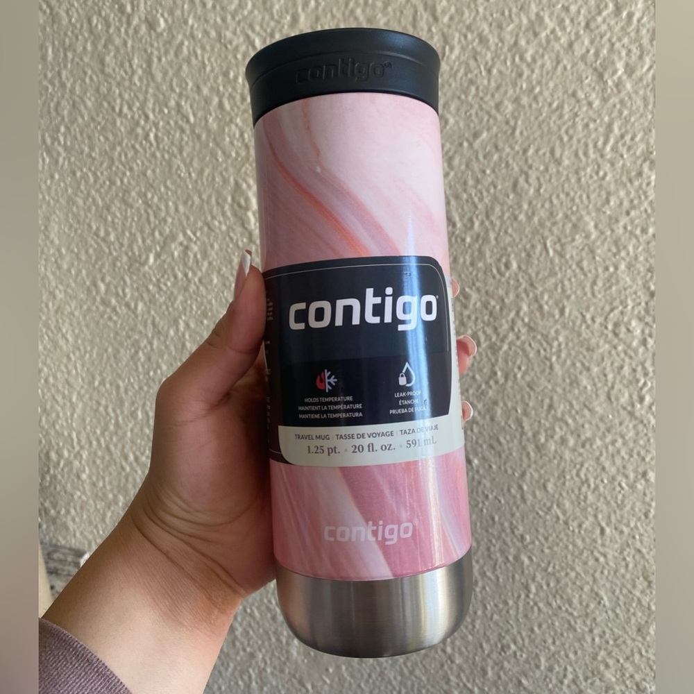 Contigo Huron Pink Marble Tumbler (NWT)